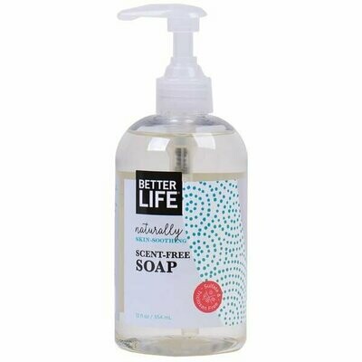 Better Life Hand & Body Soap, Scent-Free, 12oz/ 354ml