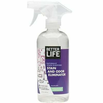 Better Life Stain & Odor  Eliminator, Eucalyptus & Lemongrass, 16oz/ 473ml