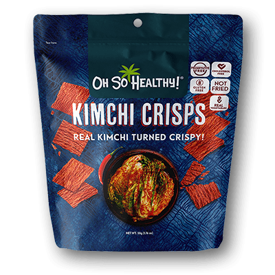 Oh So Healthy KIMCHI CRISPS 50 grams (Vegan)