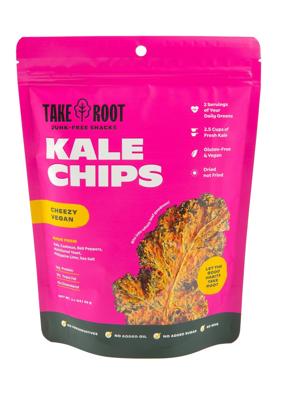 Take Root CHEEZY VEGAN Kale Chips 35 grams