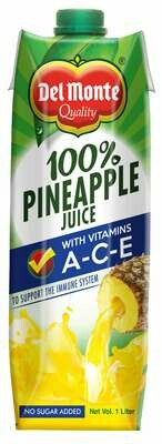 Del Monte 100% Pineapple Juice with Vitamin ACE 1 Liter