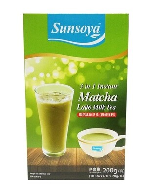 Sunsoya MATCHA LATTE MILK TEA 10 x 20g (200g)
