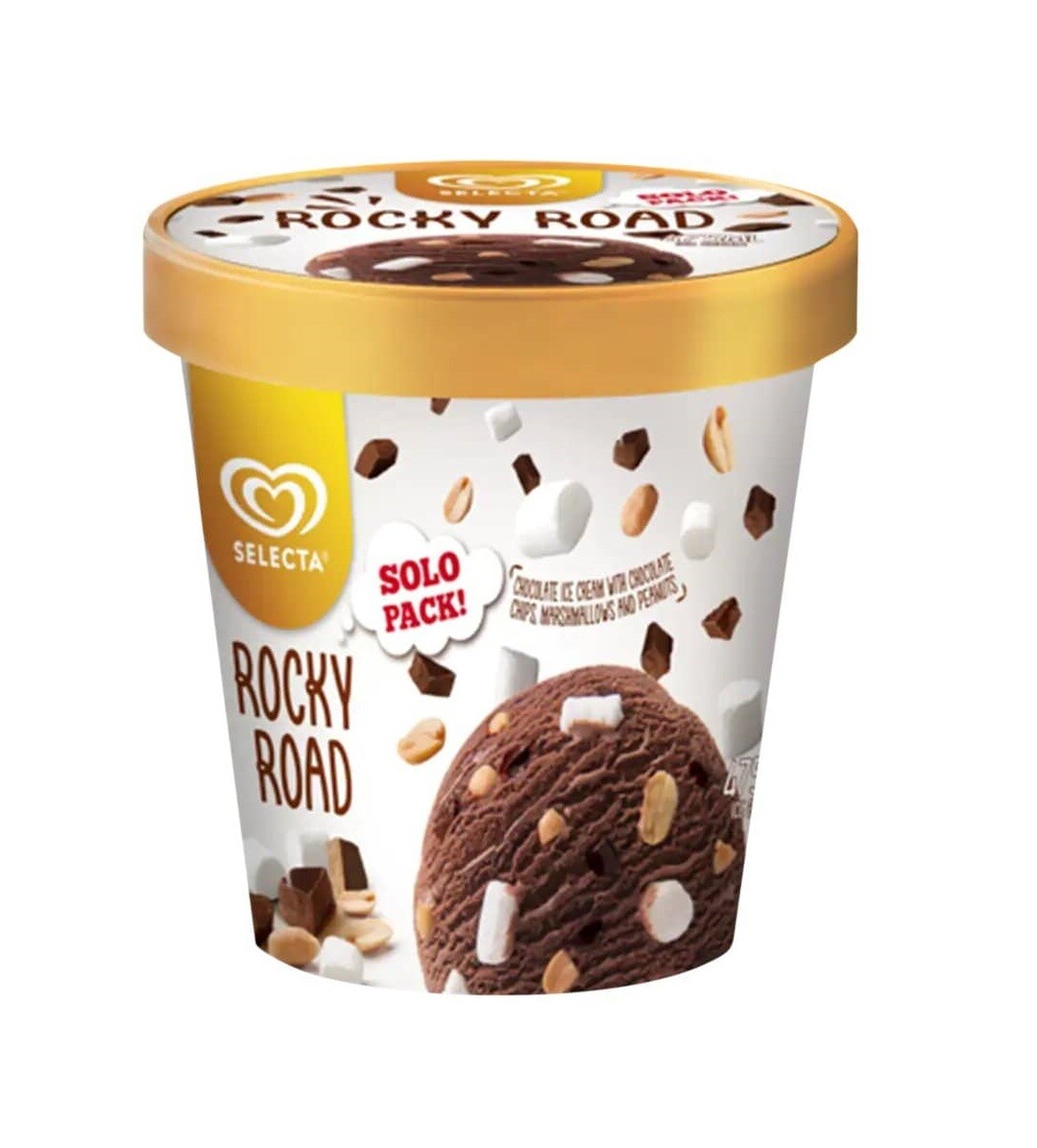 Selecta ROCKY ROAD Ice Cream Solo Pack 475ml