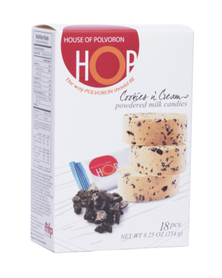 HOP Cookies and Cream Polvoron – 18 pcs – 234gr
