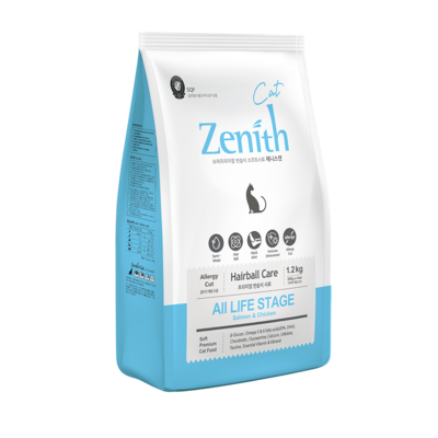 Zenith Cat Food Hairball Chicken & Salmon 1.2kg
