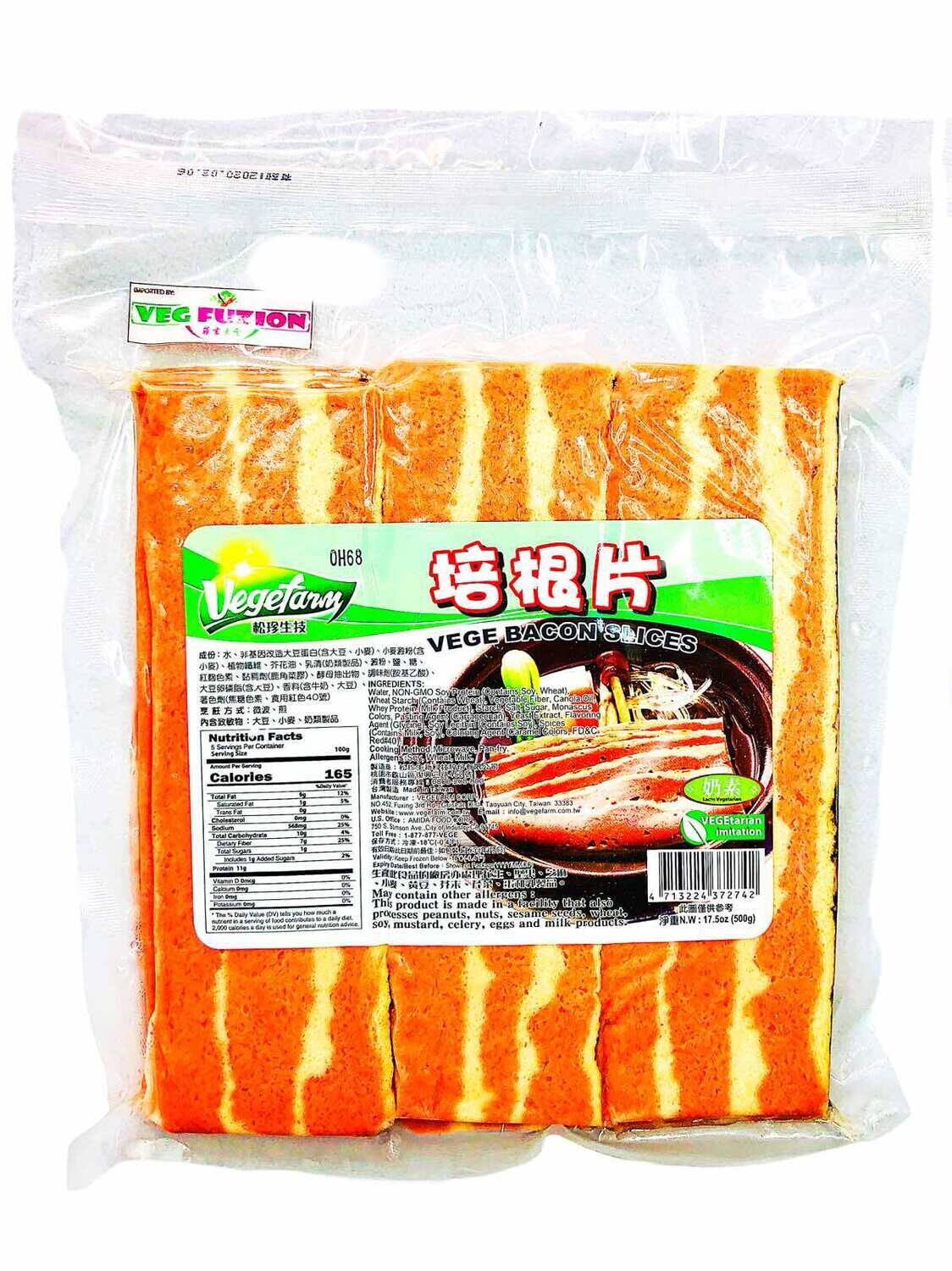 Vegetarian Bacon Slices 500g