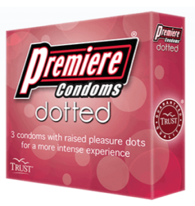 Premiere DOTTED Condoms 3pcs in 1 box