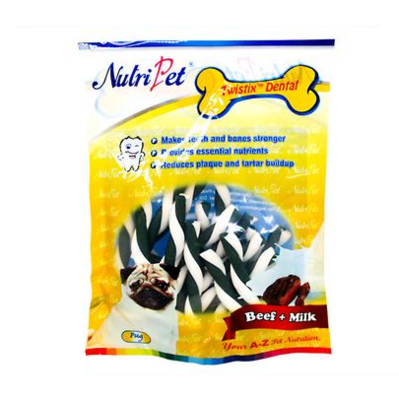 Nutripet Twistix Dental Beef & Milk 180g