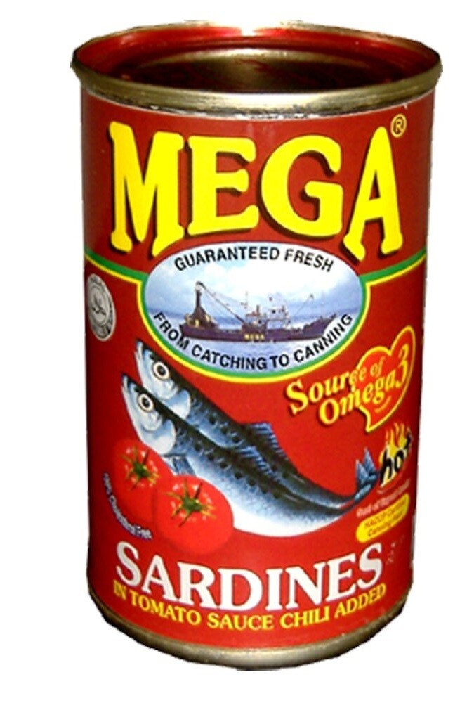 Mega SARDINES IN TOMATO SAUCE with CHILI 155g