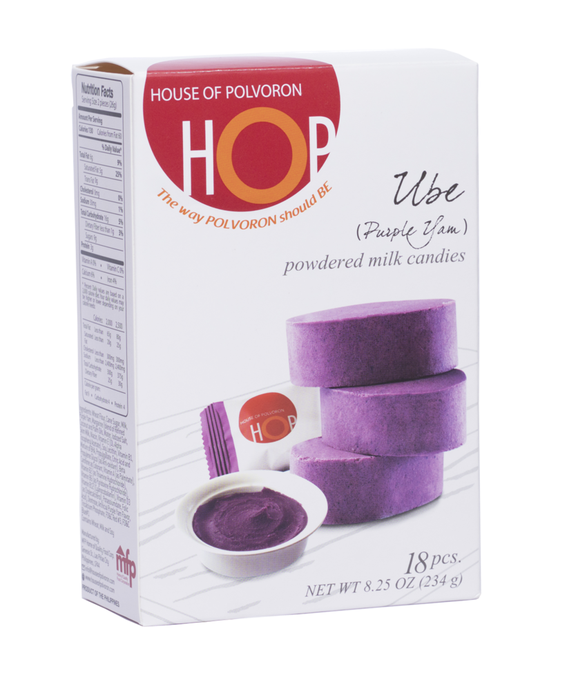 HOP Purple Yam Polvoron – 18 pcs – 234gr