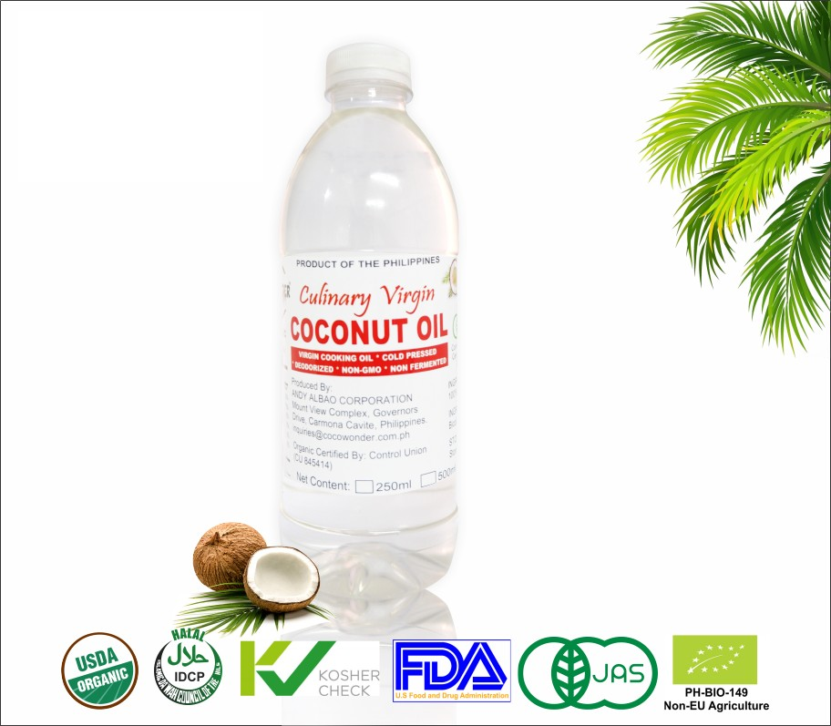 Organic CULINARY VIRGIN COCONUT OIL 500ML