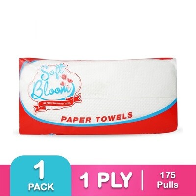 Soft Bloom Paper Towel 1 Ply 175 Pulls