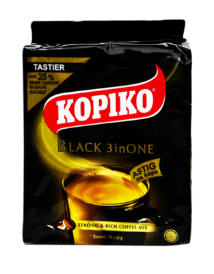 Kopiko BLACK COFFEE 3 in ONE - 10 Pcs