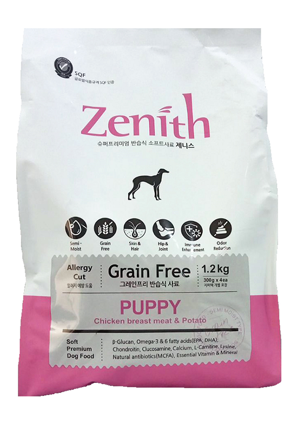 Zenith Grain Free Soft Type Dog Food Chicken Breast & Potato (Puppy) 1.2kg