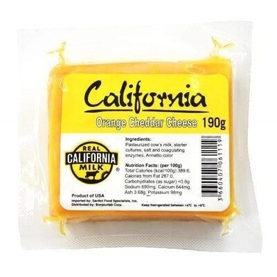 California Orange Cheddar Cheese Portion 190g
