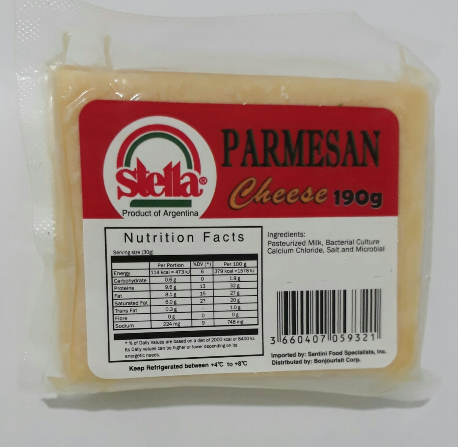 Stella Parmesan Cheese Portion 190g