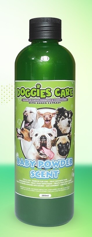 MDC DOG SHAMPOO & CONDITIONER with Guava Extract - Baby Powder Scent 250ml