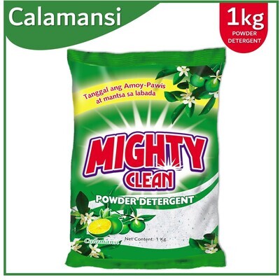Mighty Clean Detergent Powder Calamansi - Powder (Green) 1 Kilo