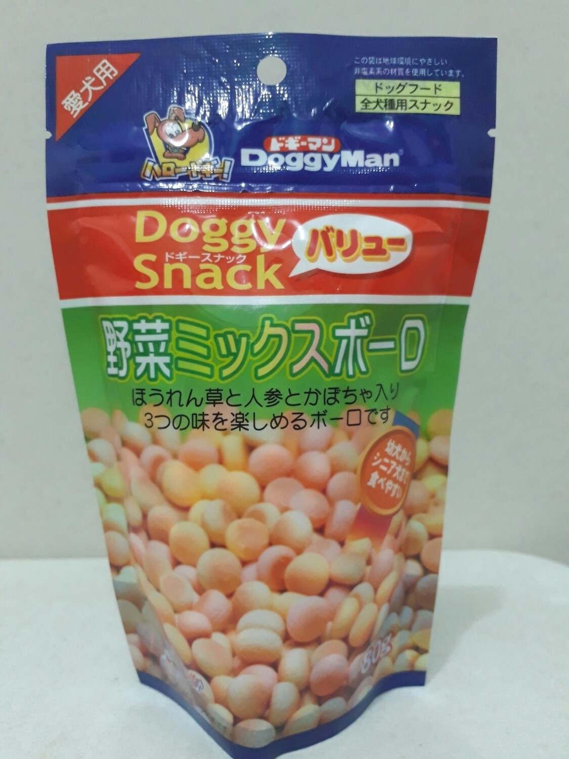 Doggyman Bolo Biscuit-Mixed Vegetable Flavor 80g