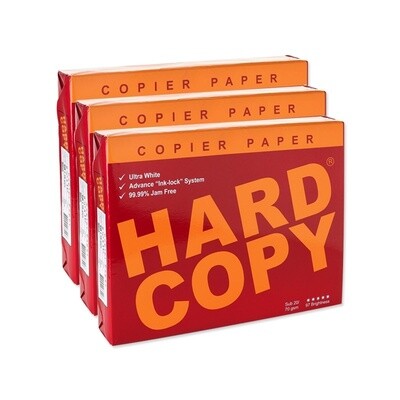 Hard Copy BOND PAPER A4 5 REAMS X 500 SHEETS
8 1/4 x 11 3/4