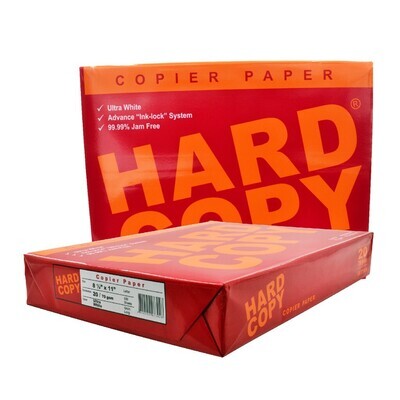 Hard Copy BOND PAPER SHORT 1 REAM 500 SHEETS 
8 1/2 x 11