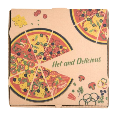 PIZZA BOXES 10" GENERIC PRINT CORRUGATED 50 pcs