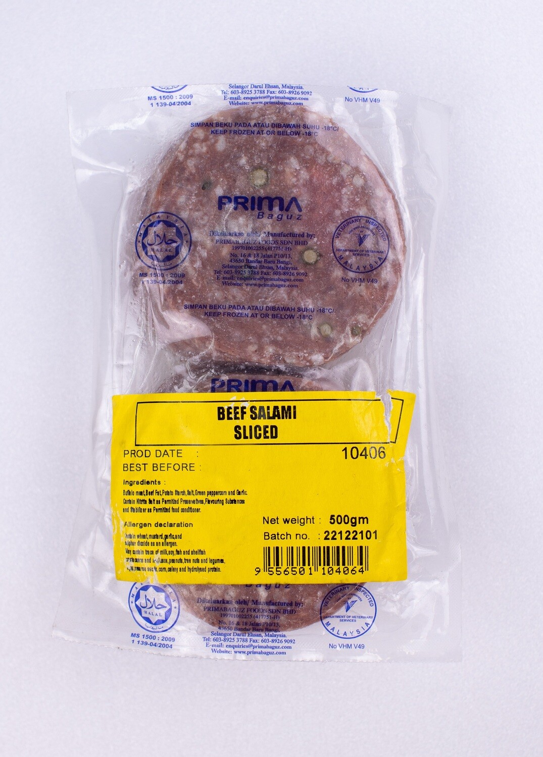 Primabaguz BEEF SALAMI 500g - HALAL approved