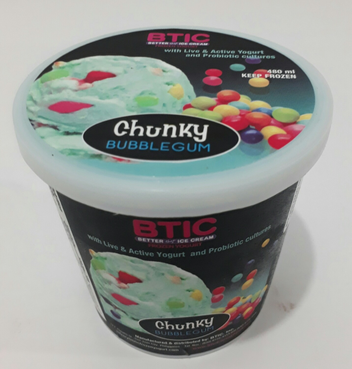 Chunky BUBBLEGUM Frozen Yogurt 480ml