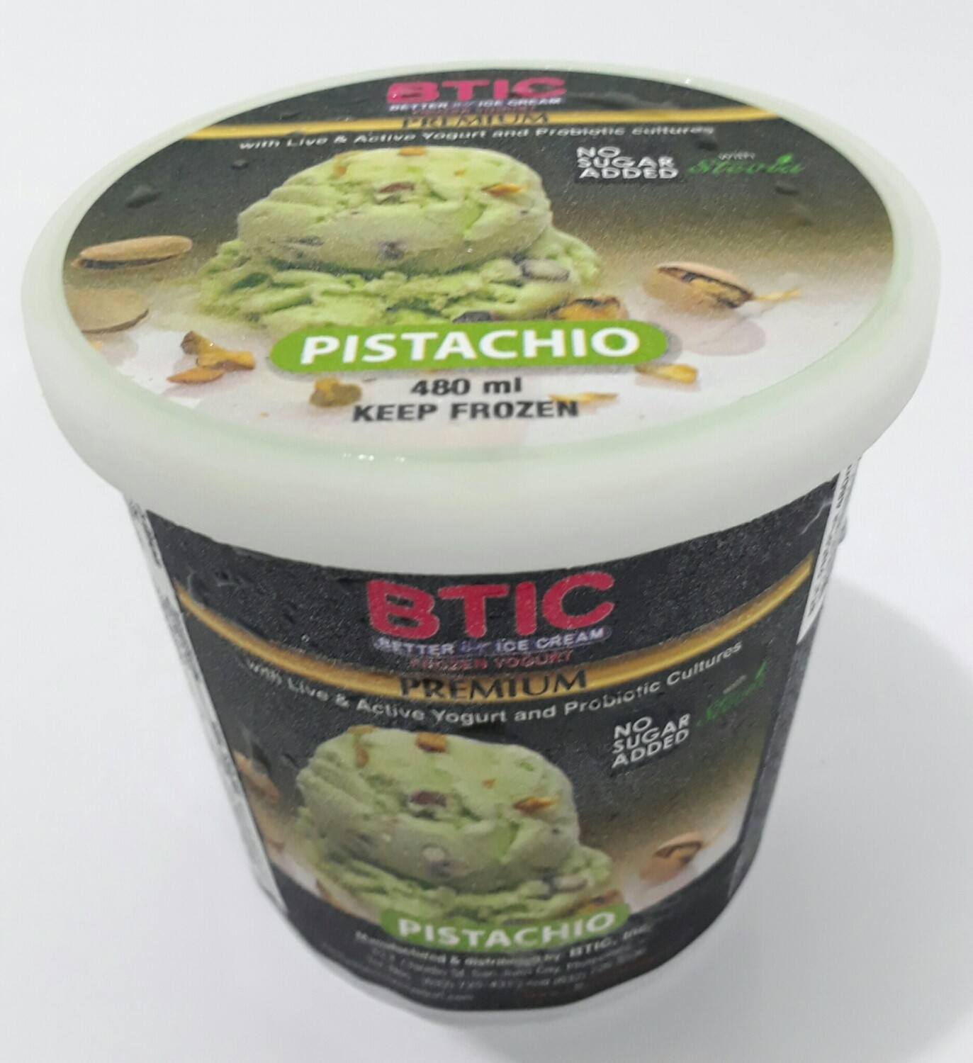 Premium PISTACHIO Yogurt Ice Cream 480ml