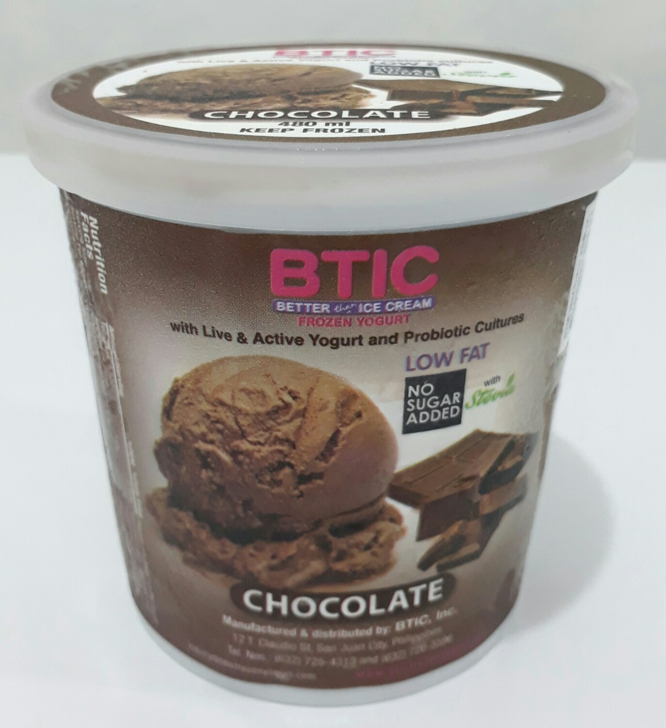 NO SUGAR CHOCOLATE Yogurt Ice Cream 480ml