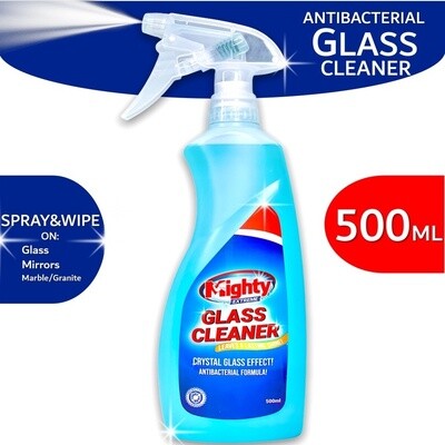 Mighty Glass Cleaner Antibacterial 500ml with SPRAY