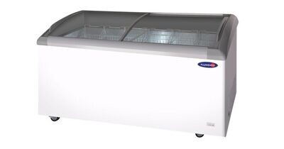 Fujidenzo 18 cu. ft. Dual Function, Supermarket Size, Curved Glass Chest Freezer/Chiller