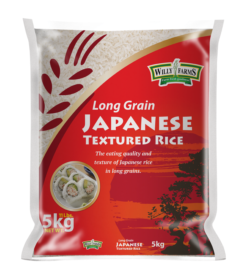 Willy Farms Long Grain Japanese Textured Rice 5kg