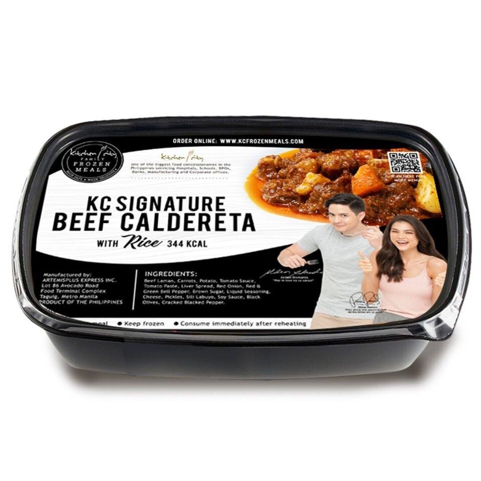 KC Signature Beef Caldereta Rice Meal FROZEN MEALS - 1 PERSON