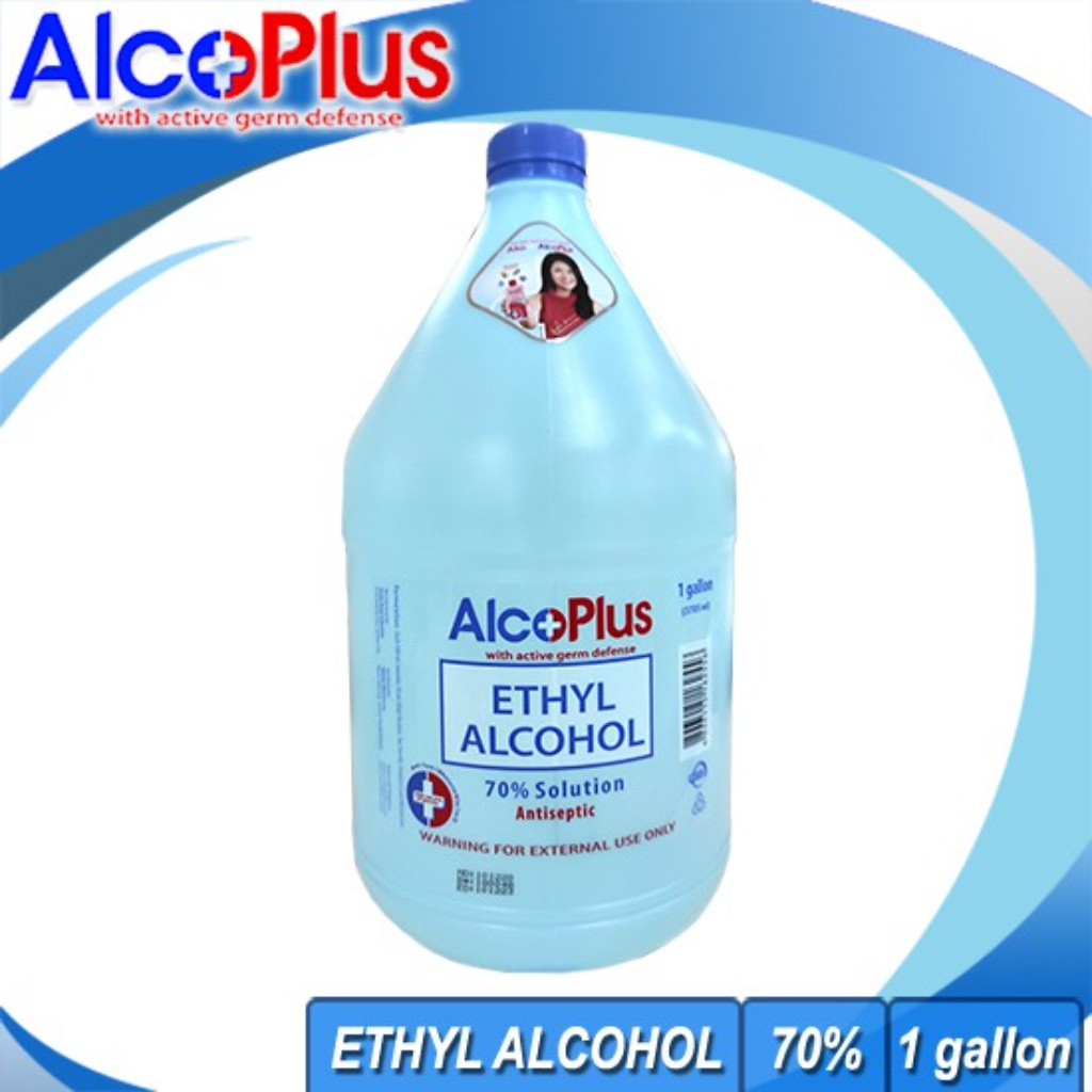 Alcoplus Ethyl Alcohol 70% Solution Antiseptic Disinfectant 1 Gallon