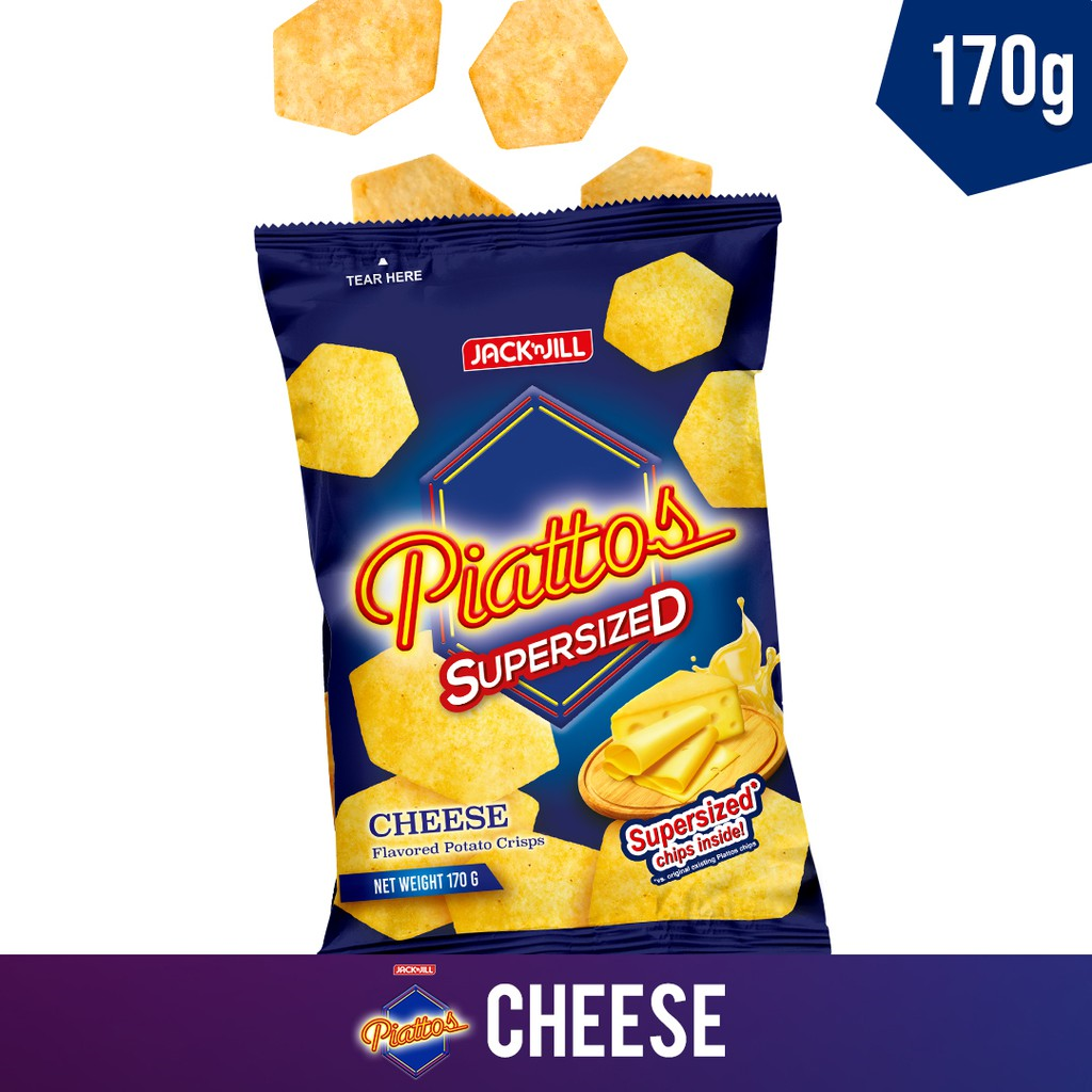 Piattos CHEESE SUPERSIZED (170g) Party pack