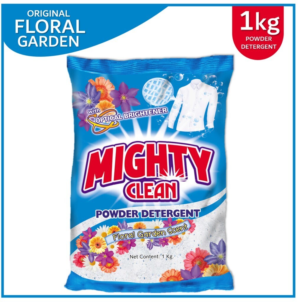 Mighty Clean Detergent Powder Floral Garden - Powder (Blue) 1 Kilo