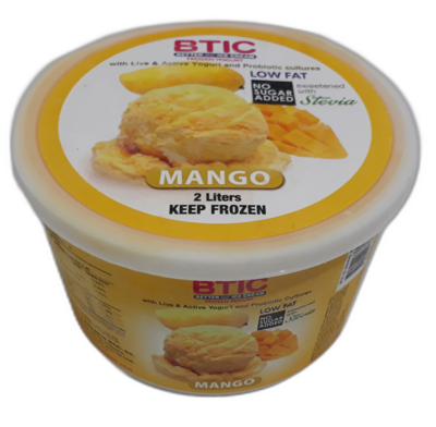 NO SUGAR MANGO Yogurt Ice Cream 2 LIter