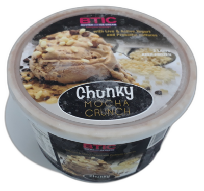Chunky MOCHA CRUNCH Yogurt Ice Cream 2 Liter
