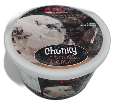 Chunky COOKIES 'N CREAM Yogurt Ice Cream 2 Liter