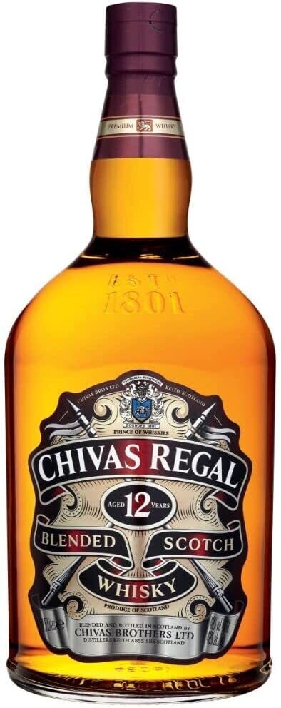 Chivas Regal 12-Year-Old Blended Scotch Whisky 40% 4.5 Liter