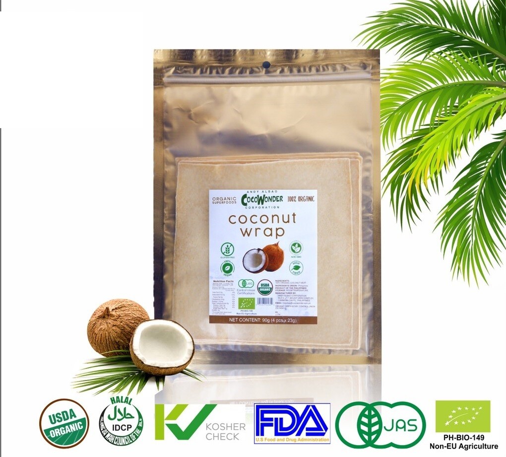 Organic COCONUT TORTILLA WRAP 4pcs (50g)