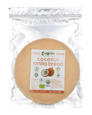 Organic COCONUT TORTILLA BREAD 2pcs (45g)