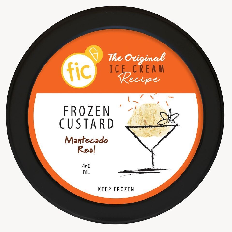 fic FROZEN CUSTARD MANTECADO REAL Ice Cream 460ml