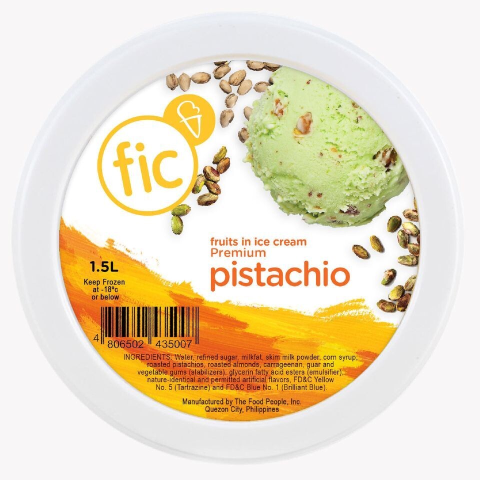 fic PISTACHIO Ice Cream 1.5 Liter