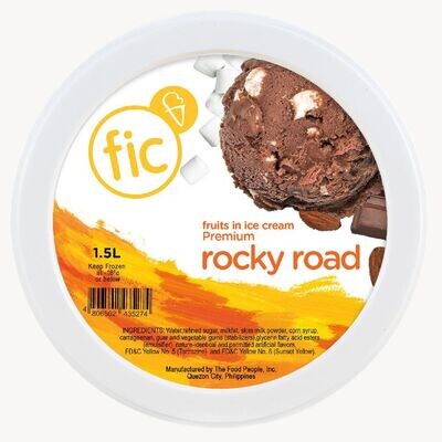 fic ROCKY ROAD Ice Cream 1.5 Liter