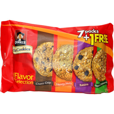 Quaker Oats COOKIE 7+1 VARIETY 216g