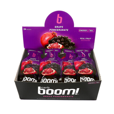 Carb Boom! Energy Gel 24-PACK - Grape Pomegranate