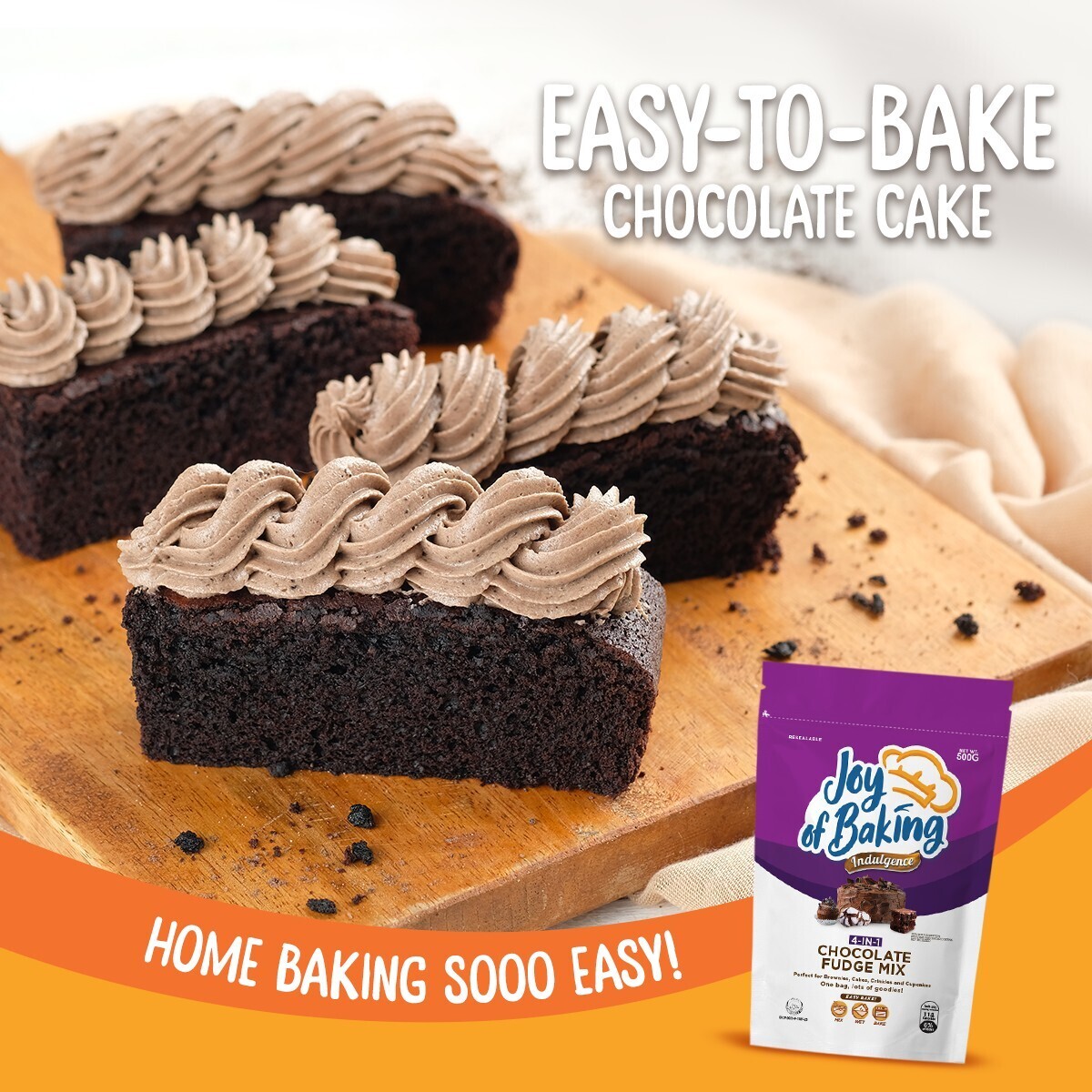 Joy of Baking Choco Fudge Mix 500 gr