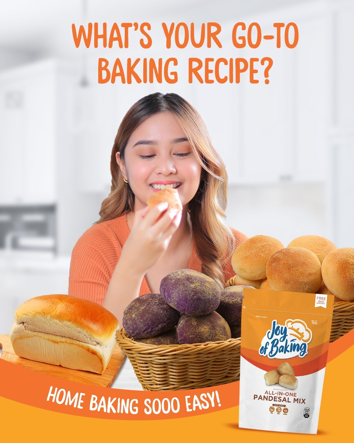 Joy of Baking Pandesal Mix 1 kg